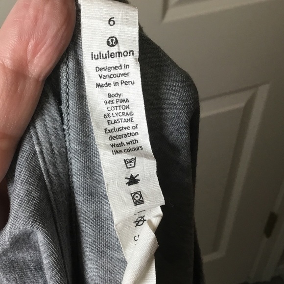 Lululemon Day Tripper Heathered Gray Open Back Casual Dress - 6 - Picture 9 of 9